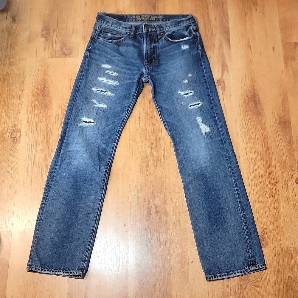 American Eagle ORIGINAL STRAIGHT Distressed Jeans